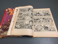 8 Vintage Copies of Battle Action Comic inc. No.1 - 2