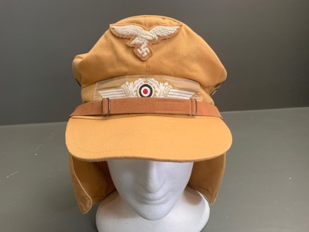 Rare German WW2 Luftwaffe Tropical â€œHermann Meyerâ€� Type EM's Service Cap