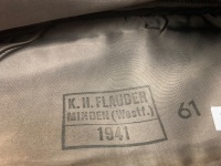 German WW2 , Waffen-SS EM/NCO Overseas Field Cap Dated 1941 by K.H.Flauder Minden (Westf.) - 4