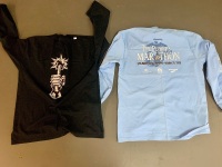 1 x USN Long Sleeved Cotton Shirt - Flying Maces + 1 US Marine Marathon Long Sleeved Cotton Shirt - 4