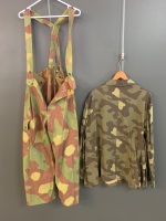 Pair of German WW2 Waffen SS Italian Camo Pattern Pants + Camo Top and 3 Camo Swatches - 4