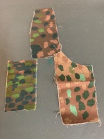 Pair of German WW2 Waffen SS Italian Camo Pattern Pants + Camo Top and 3 Camo Swatches - 9