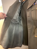 Original WW2 US Army 8th AAF 1st Lt Uniform, Includes Bomber Pilot Tunic, Shirt, Tie, Pants and Trenchcoat - 10