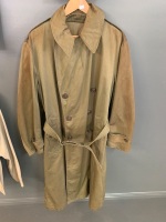 Original WW2 US Army 8th AAF 1st Lt Uniform, Includes Bomber Pilot Tunic, Shirt, Tie, Pants and Trenchcoat - 18