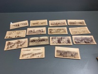 14 Asstd c1900 Stereoscope Viewing Cards - Mainly Boer War inc. 4 Australian Examples