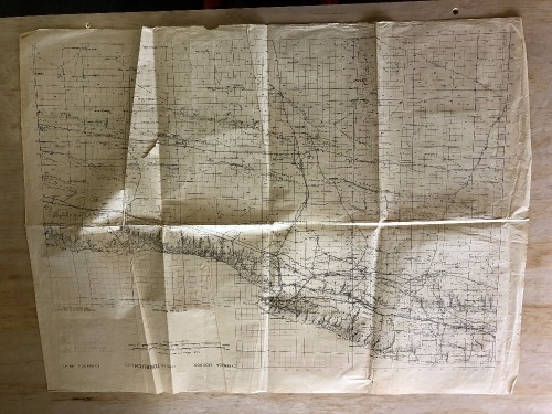 2 Large Original WW2 Maps of Salum Tobruch N.Africa 1942 - 1 on Linen - See Individual Photos