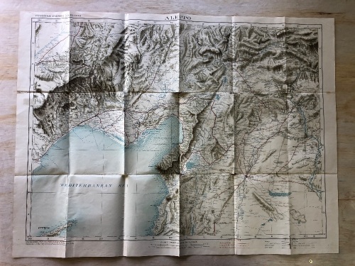 15 Original WW2 Maps of Nth .Africa -Some on Linen + 1918 Map of Aleppo (Some Wear) - See Individual Photos
