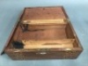 Antique Marquetry & Shell Inlaid Walnut Writing Box - App. 350mm x 225mm x 150mm - 2