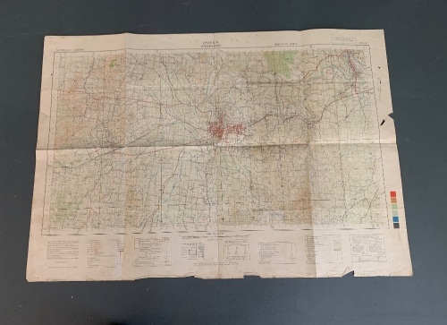 3 WW2 Era Full Colour Large Maps Qld - Ipswich & Gordonvale 1942 ...