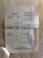 Hand Drawn Maps on Tissue Paper of South Celebes + Correspondence with Japanese Re Rice Supply 1945 - 7