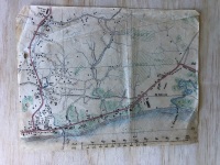 Hand Drawn Maps on Tissue Paper of South Celebes + Correspondence with Japanese Re Rice Supply 1945 - 9