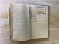 2 Folders on Borneo - Report on AASC Operations with Force Oboe Two - Secret + Special Oboe Two Intelligence Review No.2 - Secret and Includes Maps of Japanese Forces, Concentrations etc. - See Individual Photos - 8