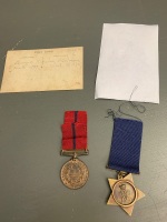 1884-6 Khedive & 1887 Queen Victoria Jubilee Police Medal with 1897 Bar - 2