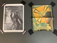 2 Vintage Reprinted WW2 German Luftwaffe Recruitment Posters