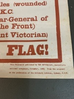 1968 The Australian Full Size Facsimile of WW1 War Meeting Poster at Roseville Hall 1915 - 2