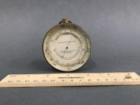 Antique Brass Jewelled & Compensated Pocket Barometer & Thermometer by Kilpatrick & Co. Melbourne