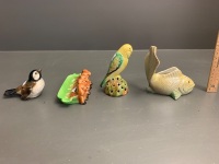 Asstd Lot - Beswick Dogs, Goebels Bird, Wembley Fish and Art Pottery Budgie - 5