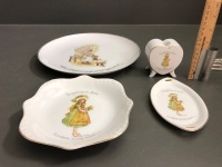 4 x Pieces of 1970's Collectable Holly Hobbie Ceramics - 2