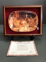 Mounted 'Shearing the Rams' Collectors Plate by Tom Roberts 1991