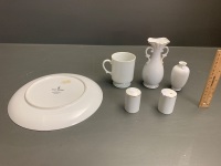 6 Pieces of 1970's Collectable Holly Hobbie Ceramics