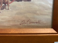 Set 4 Timber Framed John Cornwell Horse & Cart Prints - 2