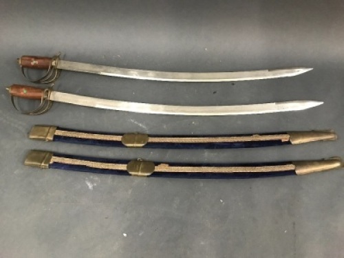 2 Indian Steel Ceremonial Style Swords