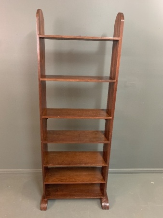 Tall Antique Red Cedar Shelf Unit