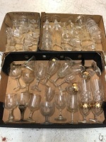 3 Boxes of Assorted Glasses & Goblets inc. Crystal