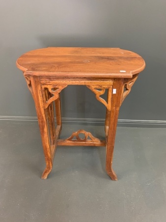 Decorative Teak Lamp / Wine Table