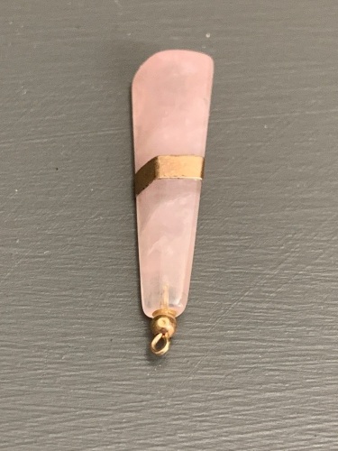 Edwardian Rose Quartz Pendant