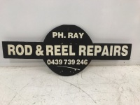 Rod & Reel Repairs Sign