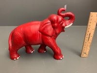 Vintage Red Sylvac Elephant