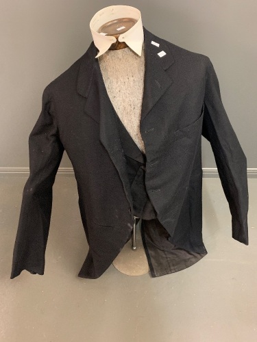 Danish Mannequin with Victorian Gentleman's Top Coat