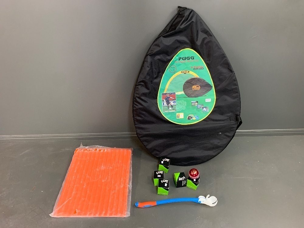 Cricket Training Gear inc. Net, Catching Slope, Thrower & 5 Brand New