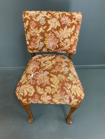Tapestry Chair with Q.Anne Legs