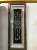 Chinese Bronze Pieces in Box Frame
