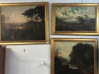 3 Large Antique Framed Oil Paintings