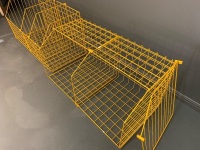 2 Large Yellow Wirework Cages - 3
