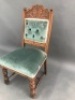 Vintage Button Backed Upholstered Bedroom Chair - 2