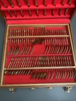 Boxed 144 Piece Set of Thai Bronze Cutlery - 3