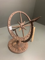 Cast Iron Armillary Sundial