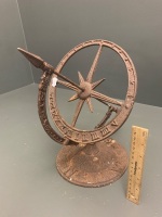 Cast Iron Armillary Sundial - 2