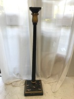 Tall Carved & Painted Timber Stand