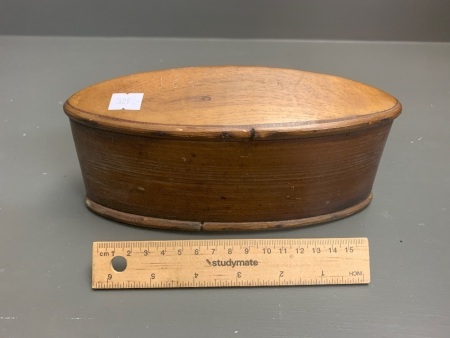 Unusual Vintage Shaped Timber Box