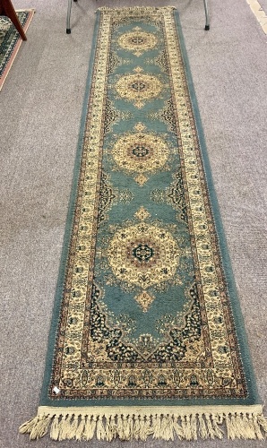 Blue Turkish Machine Woven Runner