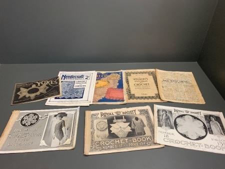 Asstd Lot of Vintage Crochet Magazines c1920's -30's