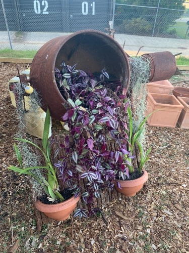 Vintage Cement Mixer Garden Art