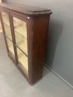 Antique Timber Display Cabinet with Adjustable Shelves - 3