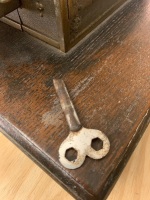 Rare NCR 188 Cash Register, Antique Bronze on Polished Oak Base, Lever Operated, c1905 Ohio - 6