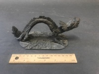 Vintage Bronze Dragon Paperweight